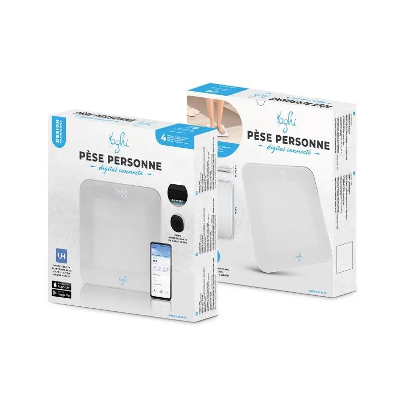 Yoghi - I_fit_2_white - Blanc - Pèse-personne Connecté - 180 Kg - App Dédiée