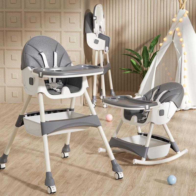 Multifunctional Foldable Baby High Chair for Infants: Convenient Eating and Table Seat