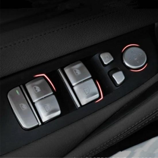For BMW 5 Series G30 G38 Inner Door Window Switch Button Cover Trim 2018-
