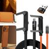 240W 2-in-1 Fast Charging Foldable Bracket Data Cable Type-C To Type-C USB To Type-C Data Wire with OTG Phone Stand