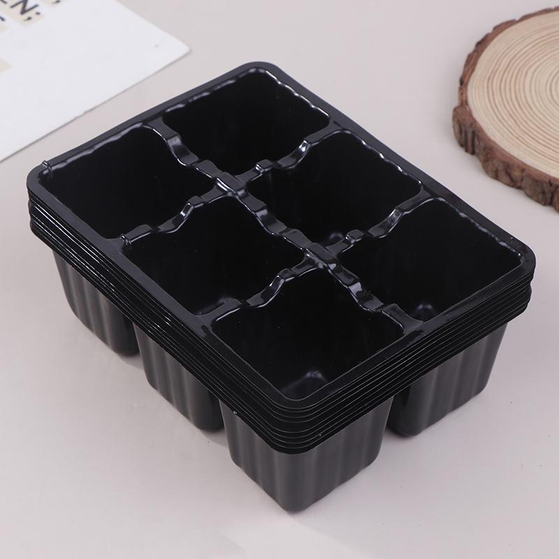

6/12 Отверстий Горшки для рассады овощей Рассадный поддон Садовые горшки Прочные Проращивание семян Растение Цветочные горшки Ящик для выращивания для посадки