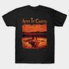 Men Black Print T-shirt Alice In Chains No-Cut Heat Transfer Print Cotton Tshirt