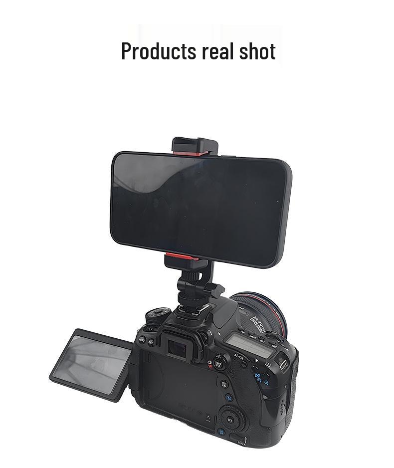 Mehrwinkel-Drehbare Kaltfuß-Handyhalterung für DSLR-Kamera und Live-Streaming