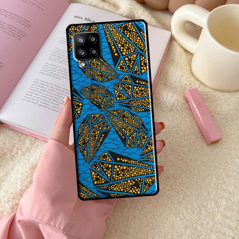 

African Fabric Print For Samsung Galaxy A56 A54 A34 A14 A06 A16 A26 A36 A12 A32 A52 A13 A33 A53 A15 A35 A55 Case Samsung A52