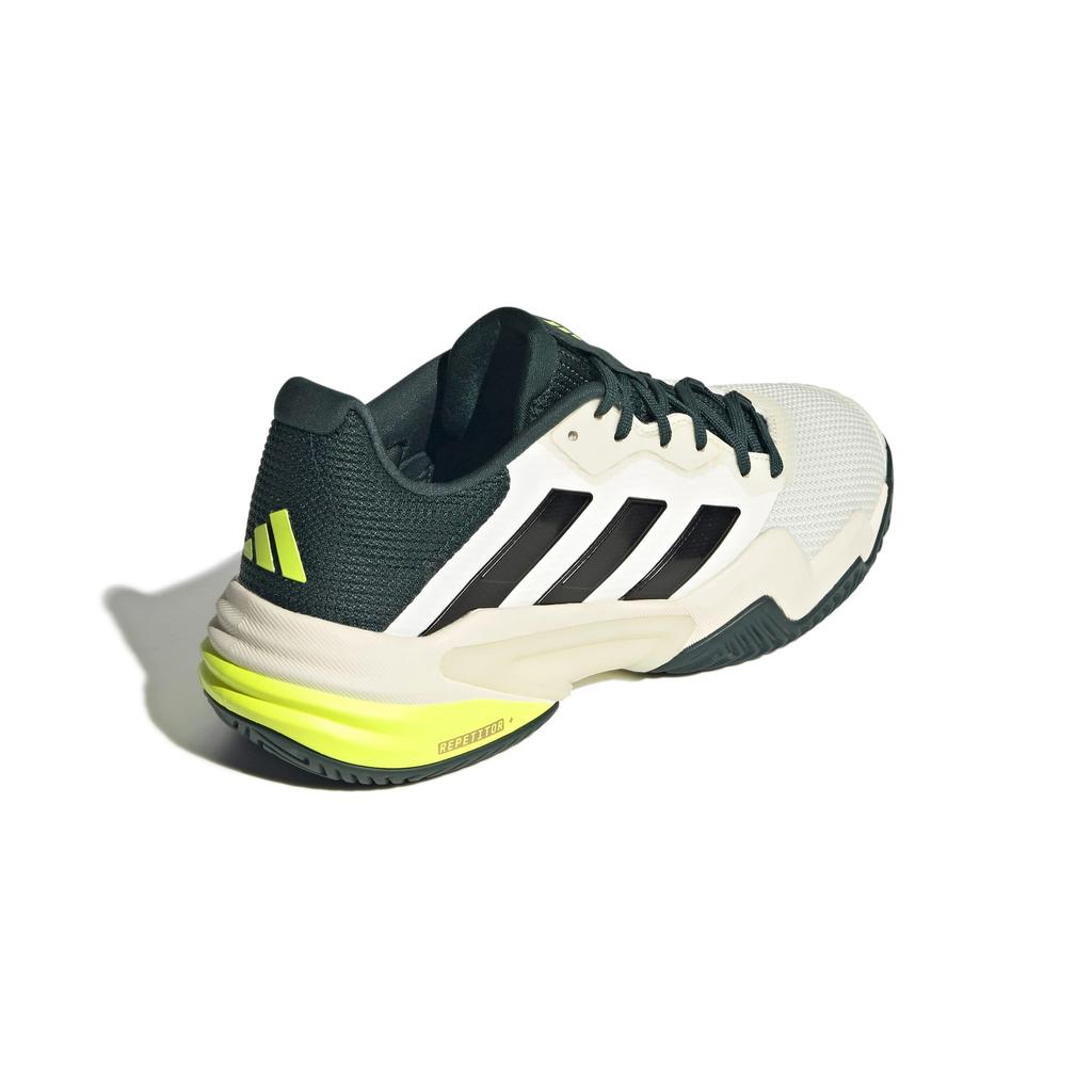 Adidas Barricade 13 Tennis Teal Size Cm Shoes, LZR24, Off-White/Core Black/Powder (JH5129), 27.0