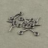 20-50pcs/lot Stainless Steel Eyepin Keychain Hook Eye Pins Mini Screw Pendants DIY Threaded Pin Fitting DIY Jewelry 2030