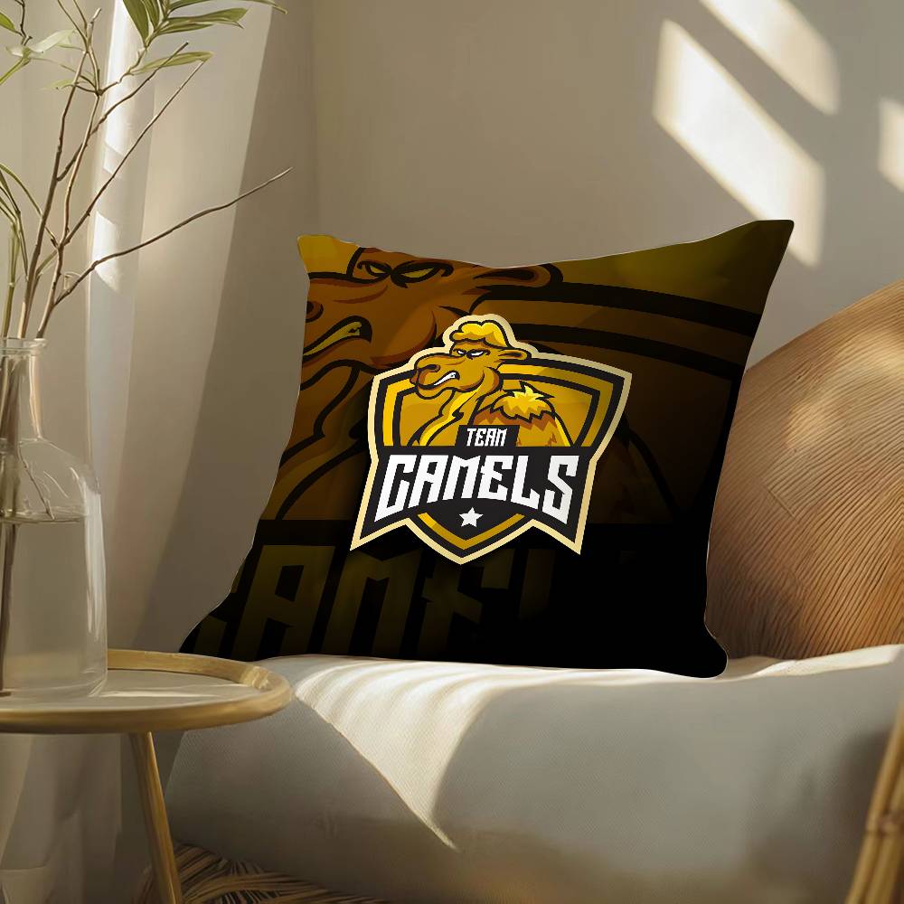 

Классическая мультяшная наволочка-подушка в форме верблюда, шелковистая элегантная, комфортная, для дивана-кровати, с невидимой молнией, пляжная наволочка 12x12Inch
