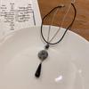 New Chinese Retro Zen Tassel Necklace for Women - Trendy Autumn/Winter High-Grade Sweater Chain