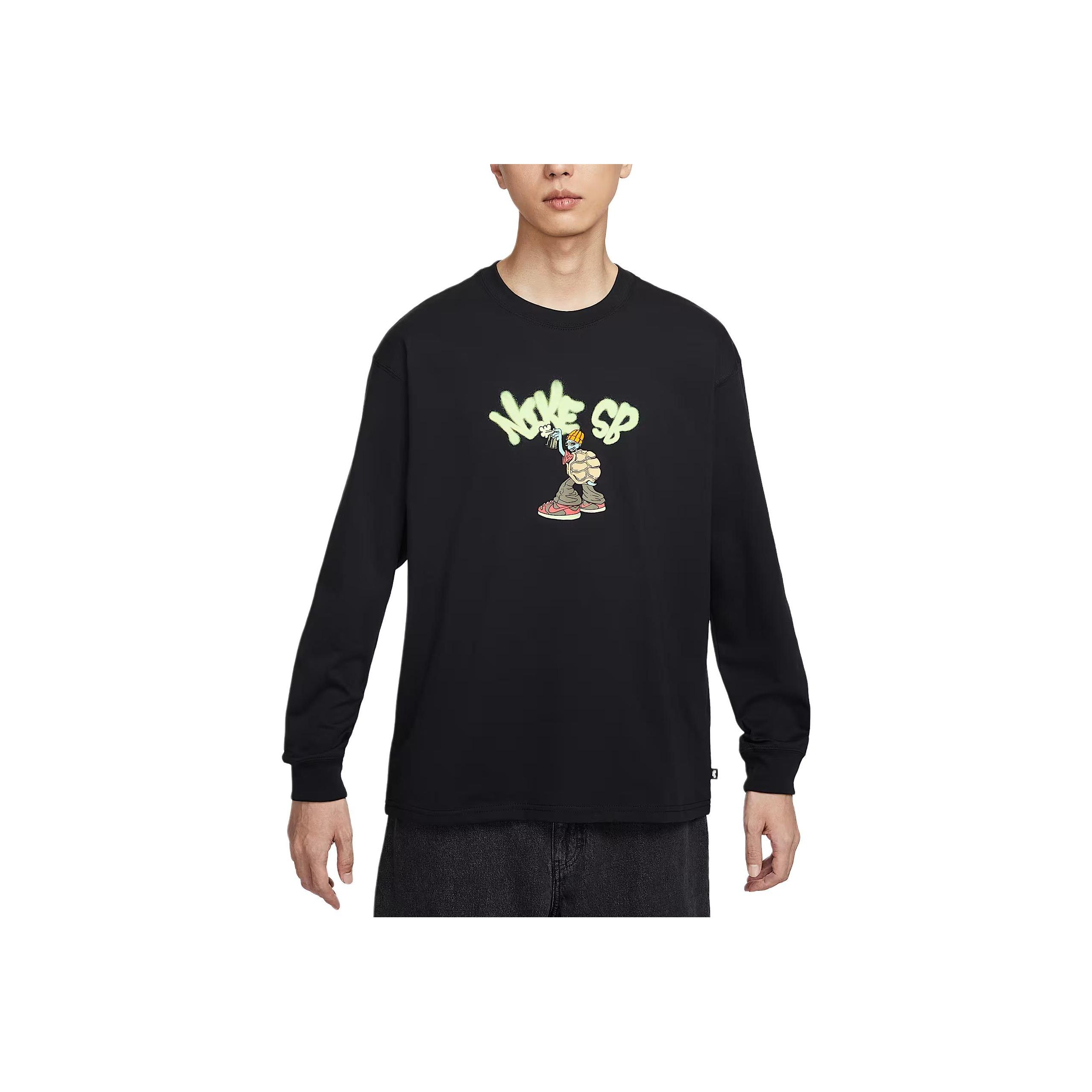 Nike Men's Sb Fw25 Letter Comfortable Simple Skateboard Long Sleeve T-Shirt Tops Ii5313-010 Cm