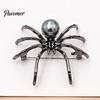 Hemdkragen-Anstecker 1/2 Stück 3D Spinnen-Brosche für Halloween, Horror-Legierung Metall Kleidungspins Anstecknadel, Kleidung Jacken Rucksäcke Kostümzubehör Mantel