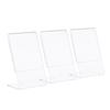 3 Packs 3inches L Shape Acrylic Photo Frame Transparent Mini Stand Compatible with Fujifilm Instax Mini 8 8+ 70 7s 90