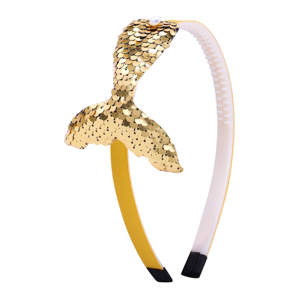 Mermaid Headbands for Girls Fish Tail Hair Band for Women White Headbands Seashell Ocean Mermaid Party Decorations Gifts