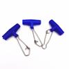 25pcs Plastic Head Heavy Duty Fishing Line Sinker Hooked Snaps Fishing Scale Plastic Head  Fishing