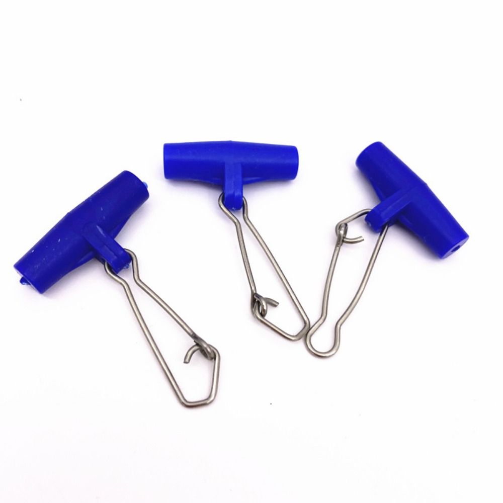 25pcs Plastic Head Heavy Duty Fishing Line Sinker Hooked Snaps Fishing Scale Plastic Head Fishing