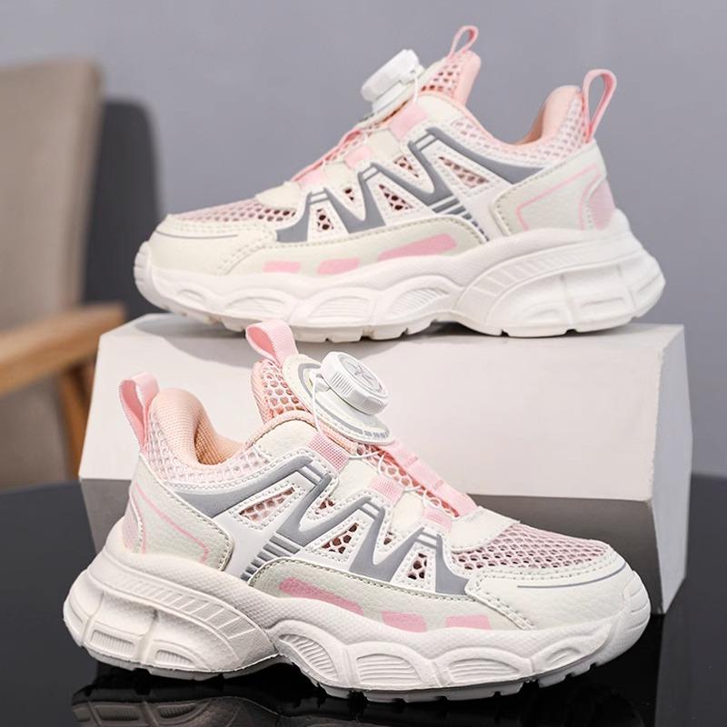 Classmate Girls Net Shoes Summer 2025 New Children's Sports Dad Shoes Middle Older Children and Girls Mesh Breathable Running
