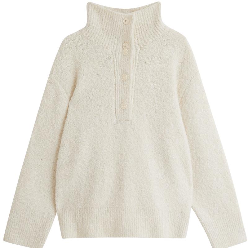 

Женский свитер с капюшоном из петлевой шерсти Yinman XL