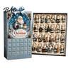 Unique Summer Christmas Decorations 2026 Beach Santa Advent Calendar, 24-Day Acrylic Ornament Set with Tropical Theme Surfing Figures, Tree