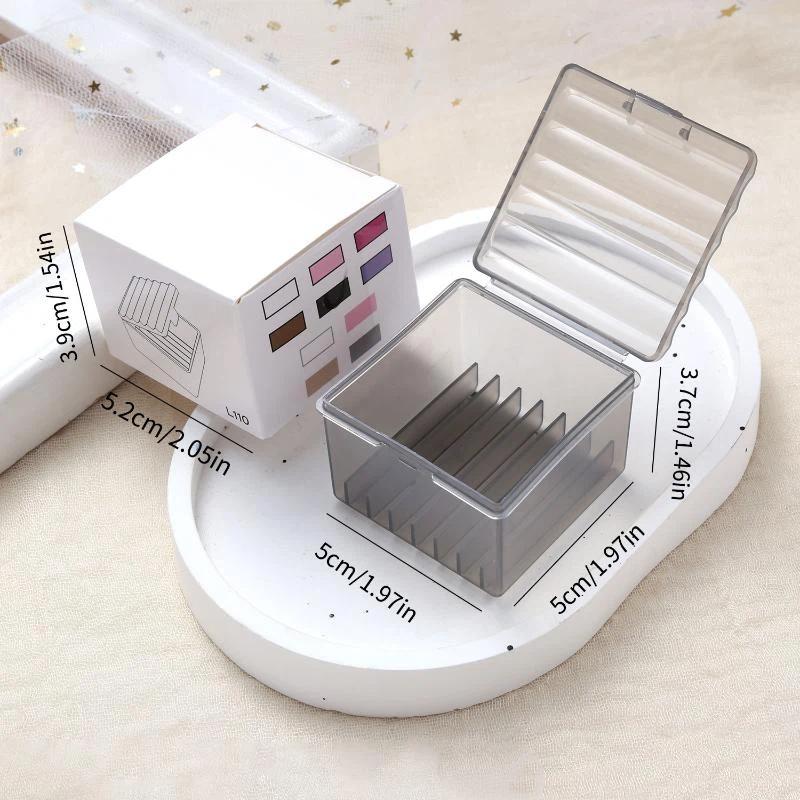 1Pcs Nail Art Brush Uv Acrylic Gels Parts Nail Tool Holder Cup With Dual Use Lid Brush Stand Palette Separate Cleaning Ridges