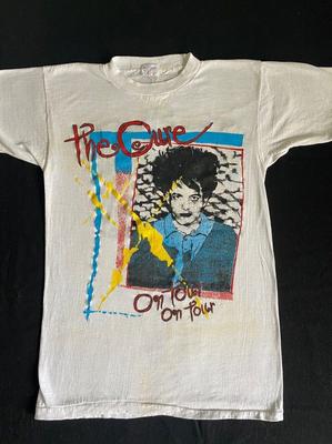 The Cure On Tour Kissing Tour Reprint White Short Sleeve T Shirt 90S Nh29142