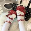 Japanese Strawberry Big Head Shoes Lolita Cute Round Head Low Heel Mary Jane Small Leather Shoes Medium Heel Girl Jk Uniform Shoes