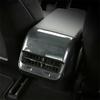 Fit For Tesla Model 3 2018  Carbon Fiber Black Armrest Rear Air Vent Cover