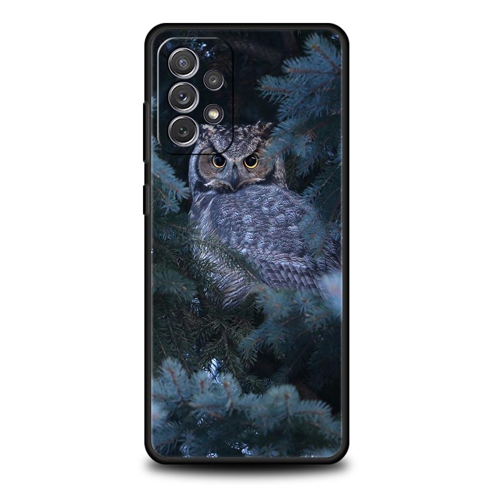 Cartoon Girl Gifts Lovely Owl Phone Case For Samsung A51 A71 A21S A12 A11 A31 A41 A03s A52 A32 A22 A13 A23 A33 A53 A73 5G Cover