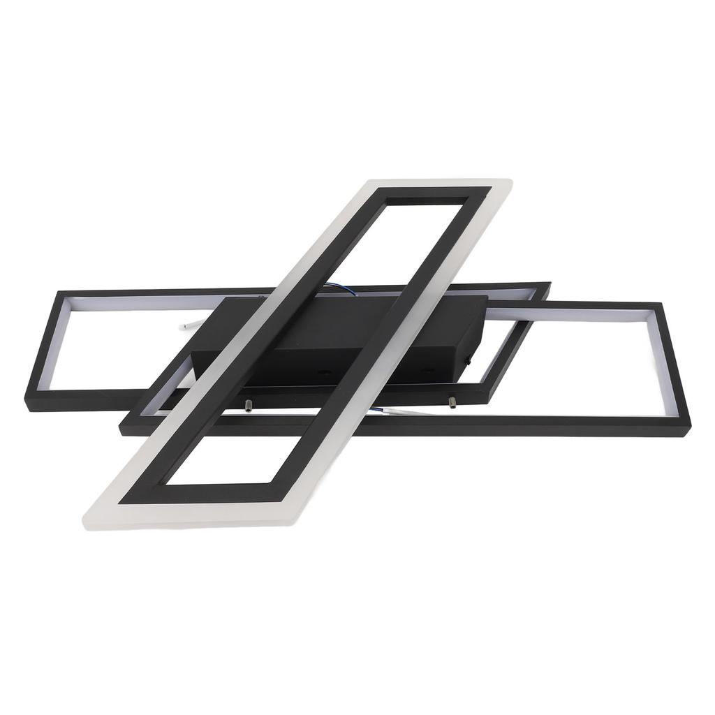 Modern LED Ceiling Light Memory Function Stepless Dimmable Rectangle Geometrical Flush Mount