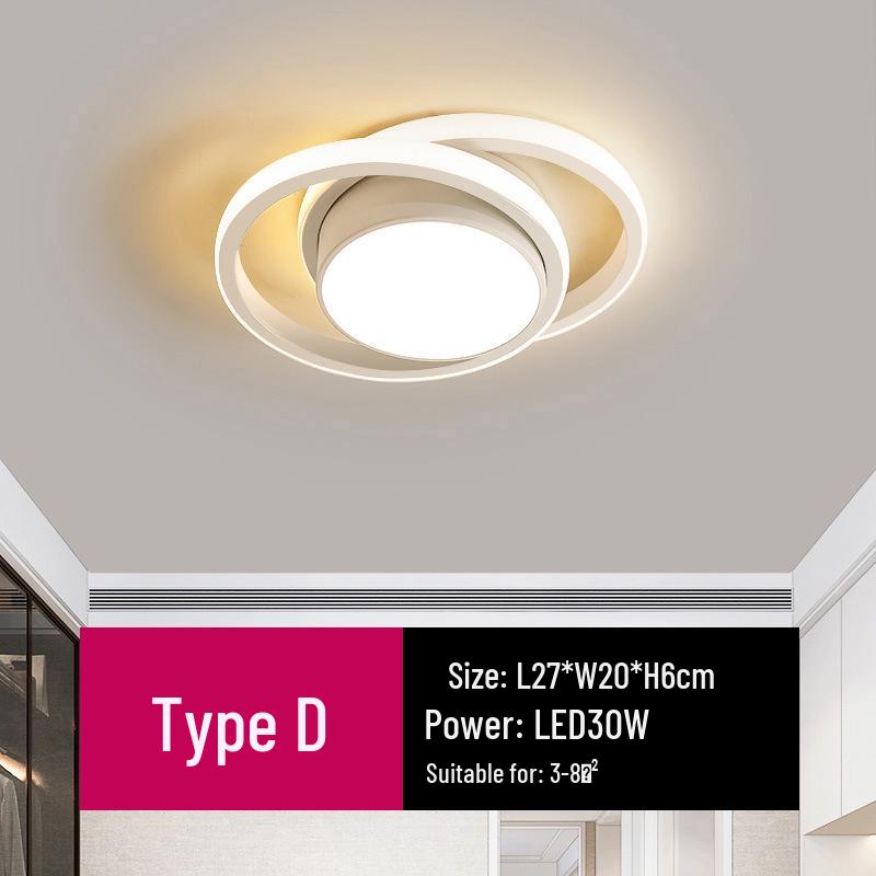 Скандинавський світлодіодний стельовий світильник для холу, гардеробної, сходової клітки, балкона та коридору