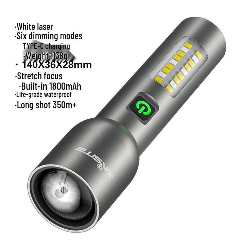 Rechargeable Long-Range Zoomable Mini Flashlight for Cycling and Outdoor Survival