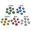 Multi-Sided 7-Die Dice Set Game Dice TRPG DND Accessories Polyhedral D4 D6 D8 D10 D12 D20 Dice For Board Card Game Math Games