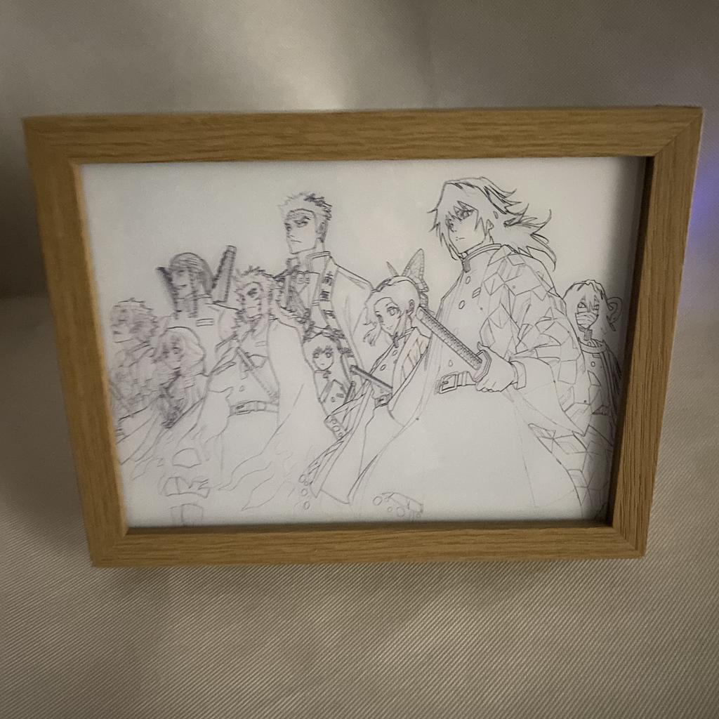 Demon Slayer Tanjirou Zenitsu Nezuko 3-Tone USB LED Night Light