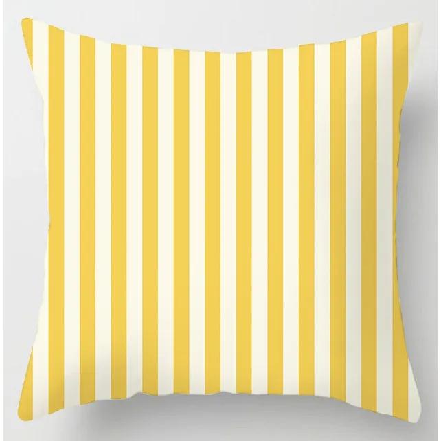 

Geometric Yellow Flower Print Pattern Cushion Cover for Home Living Room Sofa Decoration Throw Pillow Cover 16x16Inch