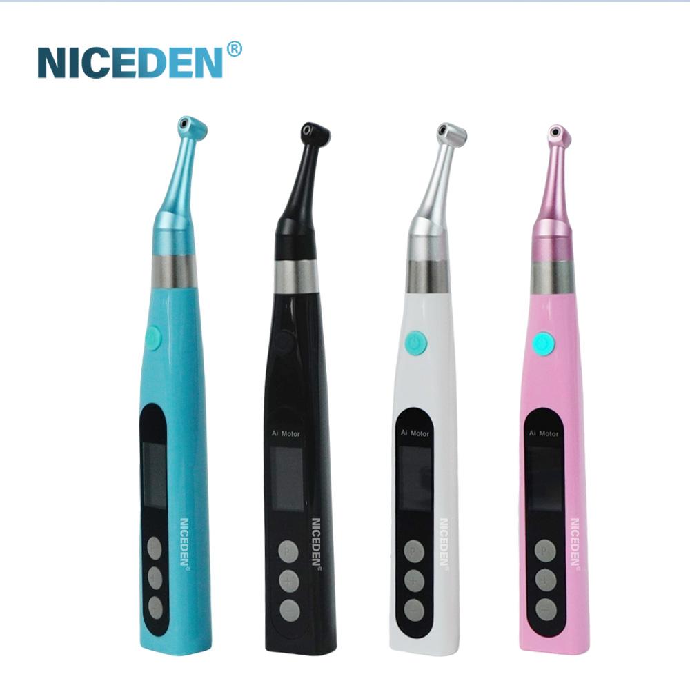 Niceden Thérapie radiculaire dentaire intelligente sans fil NICEDEN 16:1 contre-angle standard avec lampe Instrument endodontique Moteur Endo
