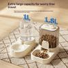 Automatic Pet Feeder Water Dispenser Set Gravity Refill Split Design for Cats Dogs Short Vacation Business Trip Pet Supplies