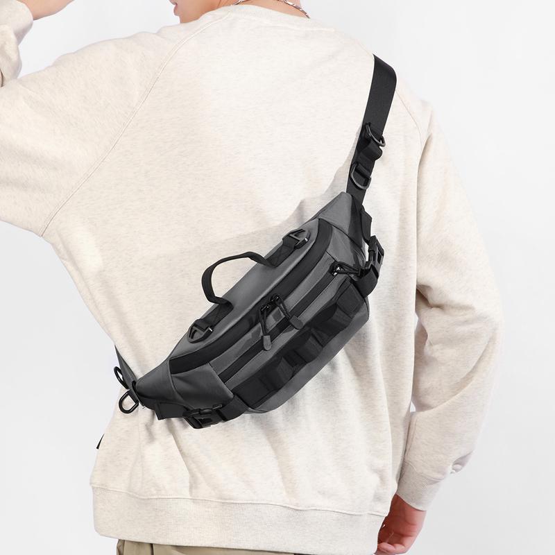 Bolsa de Cintura Esportiva Masculina Multifuncional Bolsa Transversal Bolsa de Peito
