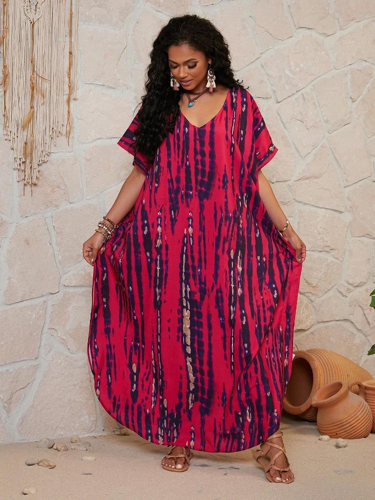 Quick Dry Large Size Beach Cover Up Loose European American Style Robe