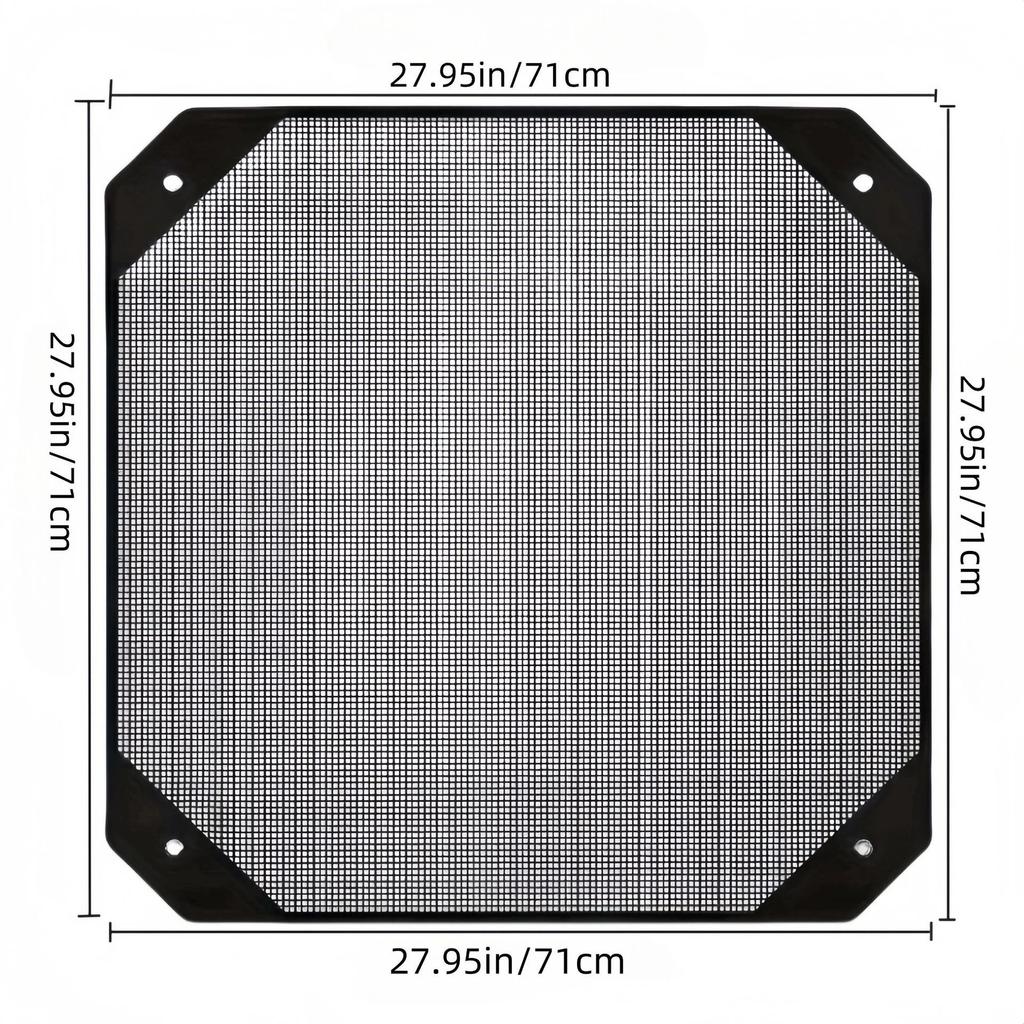 All-Season Outdoor AC Cover - Black Mesh, Sleek Design for Window Units, Weather Resistant Shield