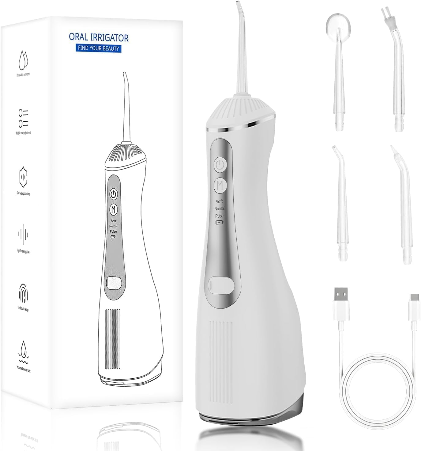 

r Pick for Teeth 3 Modes Rechargeable Cordless Oral Portable Waterproof Tooth United States