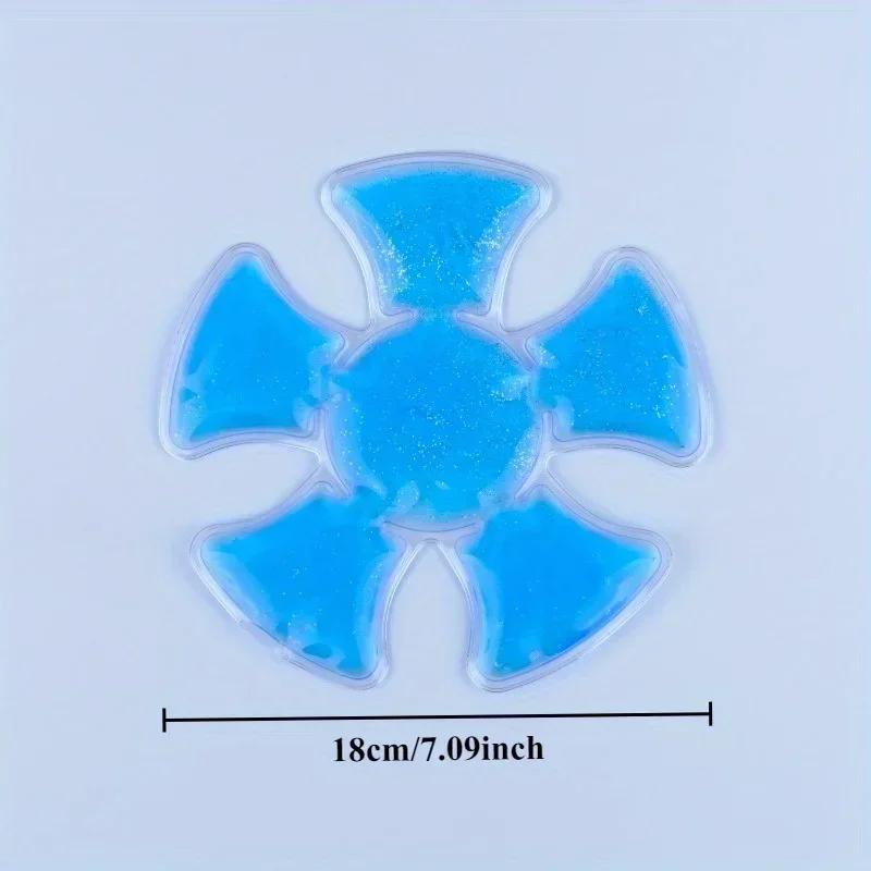 Żelowy worek z lodem z PVC Regulowana podkładka chłodząca do kasków i kapeluszy Utrzymuj chłód Wielokrotnego użytku Zimny kompres Podróżny Przenośny Akcesorium Outdoorowe