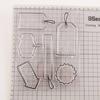 1pcs Travel Label Tag Note Transparent Clear Silicone Stamp