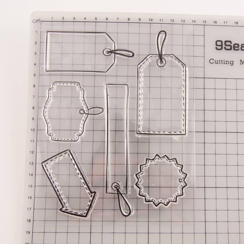 1pcs Travel Label Tag Note Transparent Clear Silicone Stamp