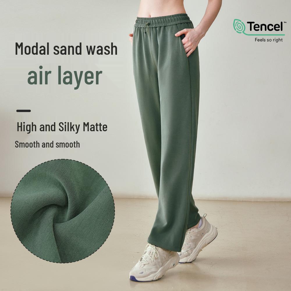 

Women s Casual High-Waist Elastic Drawstring Yoga Pants Large