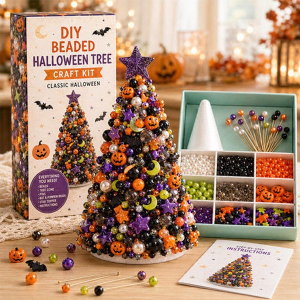 Handmade Halloween Craft Kit Decorative Beads DlY Beaded Tree New Tree Decoration Kit