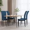 Day and Night - Day and Night Dining Chairs 4 Units Blue Velvet