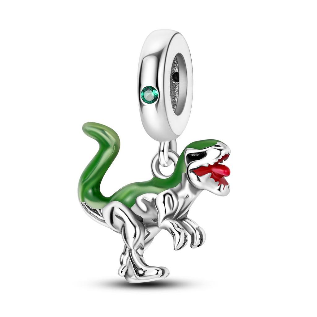 Copper Charms Animal Rabbit Dinosaur Cat Beads Fit Bracelet Making Woman Jewelry