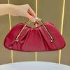 Handtasche für Damen mit Falten-Design, PU-Material, für Abend- und Tagesgebrauch
