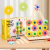 Wooden Gear Puzzle Toy For Kids Educational Learning And Color Recognition