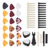 Guitar Accessories Set Bridge Pin Celluloid Picks Nuts Saddles Nail Remover Parts Replacement