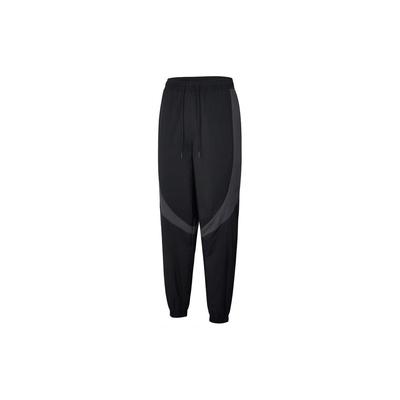 Colorblock-Design Mittelhohe Kordelzug-Webstrick-Sporthose Herrenhose Schwarz FN5851-010