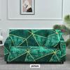 Four Seasons Milk Silk Elastic Sofa Cover - Single/Double Person, All-Inclusive Printed Design